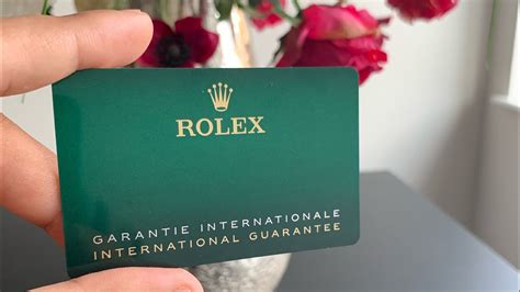 real Rolex warranty cards